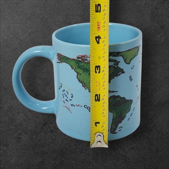 Global Warming Heat Changing Mug Unemployed Philosophers Guild 2014 Co2 Globe - Picture 7 of 7
